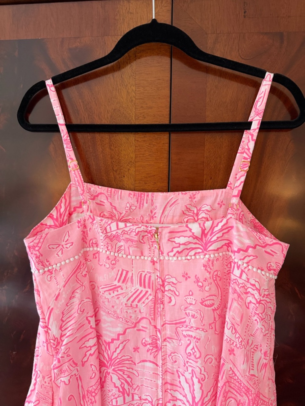 NWT Lilly Pulitzer Rosalie Linen Maxi Dress Penny’s Playground Pink Toile Size 6 - Picture 9 of 16